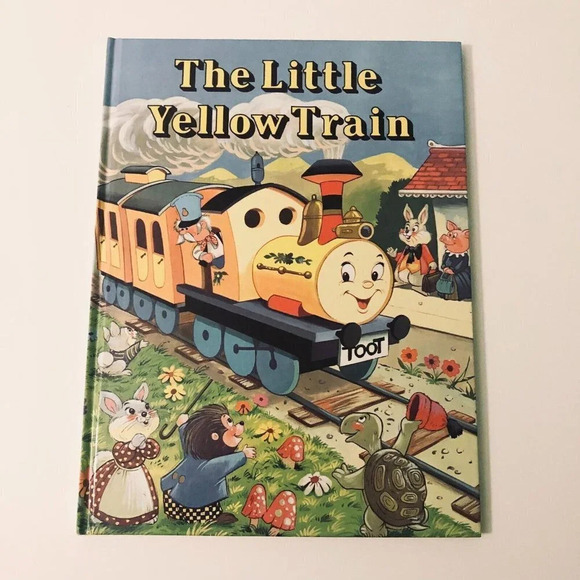 Vtg 1986 The Little Yellow Train  Book Award Publication Hayden McAllister - Picture 1 of 16